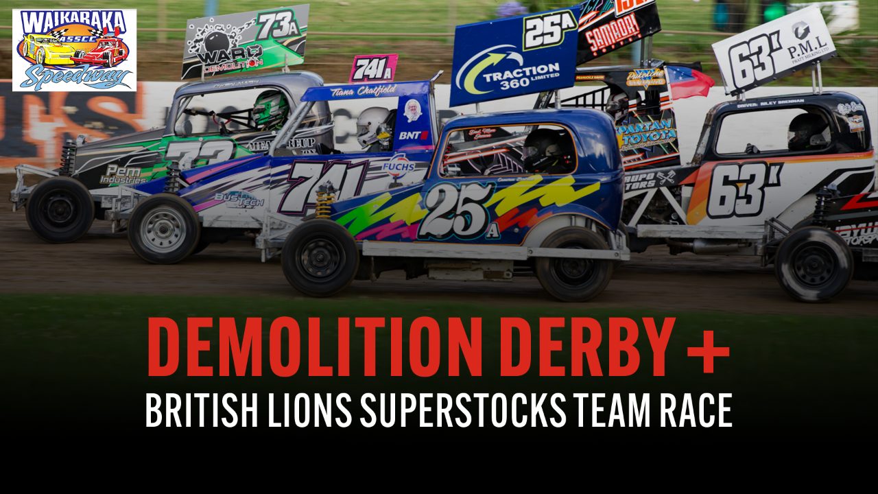 Demolition Derby + British Lions Superstocks Team Race