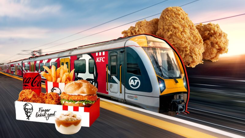 What's it like to catch KFC’s Gravy Train to Eden Park? Public transport never tasted so good