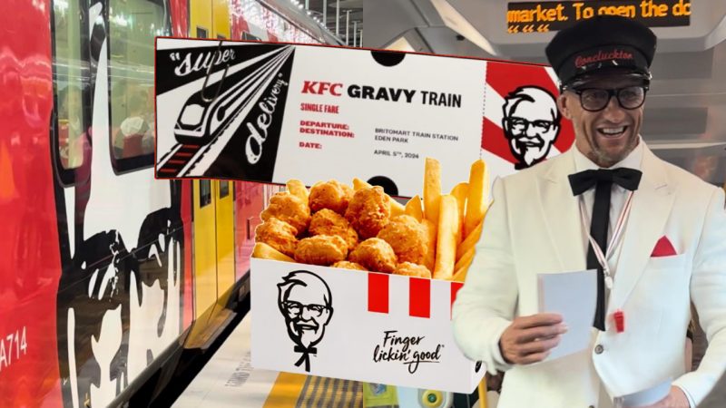 KFC's got a 'Gravy Train' to Eden Park Blues games and a rugby icon's handing out free wings