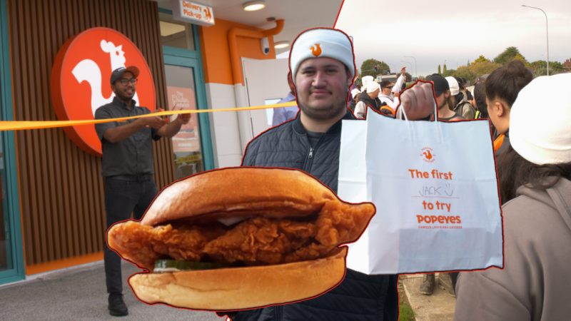Would you camp overnight to be Popeyes' first NZ customer? This bloke did and we got his review