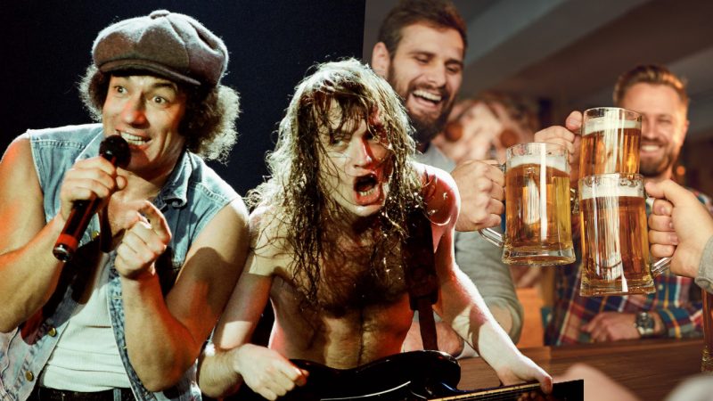 AC/DC are the rock band with the best songs to drink to, according to this study