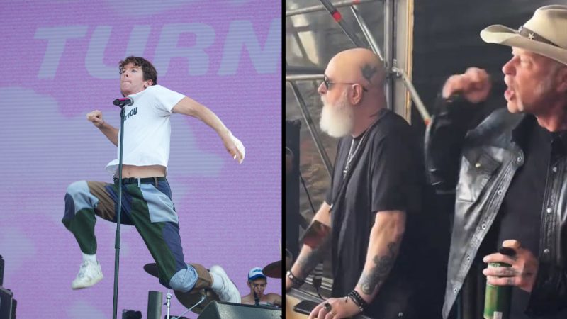 James Hetfield and Rob Halford go viral for rocking out to Turnstile side of stage at festival