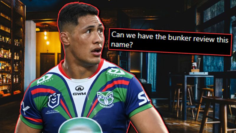 Wahs fans call for a 'bunker review' on the official name of the NZ Warriors owned bar 