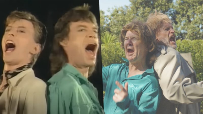 Watch Mulls and Rog recreate David Bowie and Mick Jagger's 'Dancing in the Street' music video